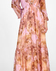 DIXIE abito lungo floreale rosa