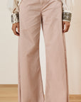Souvenir pantalone palazzo in popeline ultra leggero