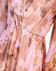 DIXIE abito lungo floreale rosa