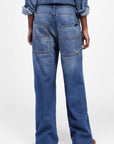 DIXIE jeans gamba larga con strappi