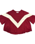 Dixie t-shirt bicolore con elastico in fondo