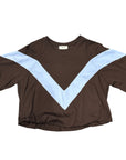 Dixie t-shirt bicolore con elastico in fondo