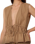 Philia Loft gilet/top goffrato