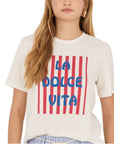 Souvenir T-shirt con stampa LA DOLCE VITA
