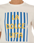 Souvenir T-shirt con stampa LA DOLCE VITA