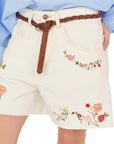 Souvenir shorts con ricami
