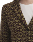 NiceThings blazer in maglia jacquard fiori
