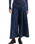 Alessia Santi jeans cropped con gamba extra wide