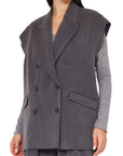 Philia Loft gilet oversize doppiopetto