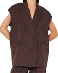 Philia Loft gilet oversize doppiopetto
