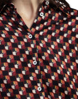 Dixie camicia fantasia geometrica