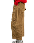 Souvenir pantalone cargo in fustagno