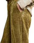 Souvenir pantalone in velluto lavorato