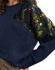 Souvenir maglia con paillettes sulla spalla