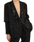 Souvenir blazer con manica in maglia