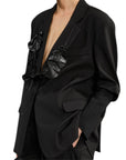 Souvenir blazer con manica in maglia