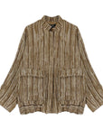 Dixie bomber in tessuto laminato