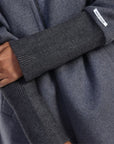 Dixie cappotto in lana oversize con cappuccio e zip