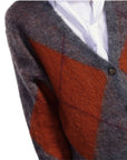 Dixie cardigan rombi arancio
