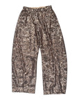 Motel pantalone barrel in micro paiettes