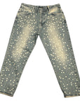 Souvenir jeans boyfriend con borchie e perline