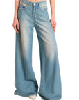 Philia Loft jeans tela leggera wide leg fit