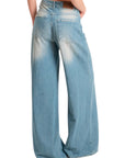 Philia Loft jeans tela leggera wide leg fit