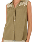 Souvenir camicia senza maniche con ricami