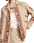 Dixie giacca camicia con motivi ricamati