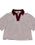 Philia Loft Polo rigata in misto lino