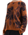 Alessia Santi maglia floreale in lana e alpaca
