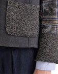 Alessia Santi giacca in lana patchwork