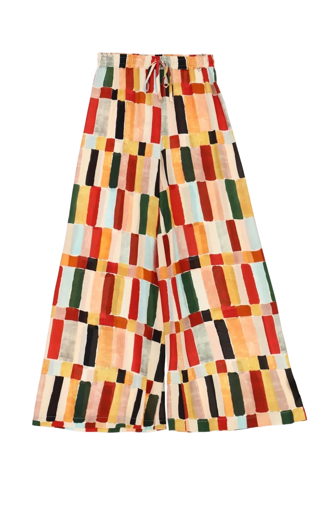 Dixie pantalone palazzo fantasia geometrica
