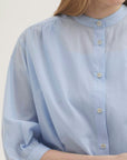 NiceThings Camicia alla coreana in voile di cotone