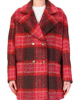 DIXIE cappotto doppiopetto check multicolor