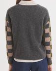 NiceThingsPaloma maglione lambswool con manica a scacchi