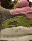 SATORISAN sneakers camoscio e velluto verde