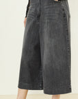 SOUVENIR denim cropped cavallo basso