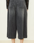 SOUVENIR denim cropped cavallo basso