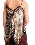 Dixie top bretellina stampa cashmere