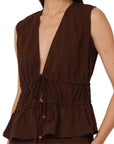 Philia Loft gilet/top goffrato