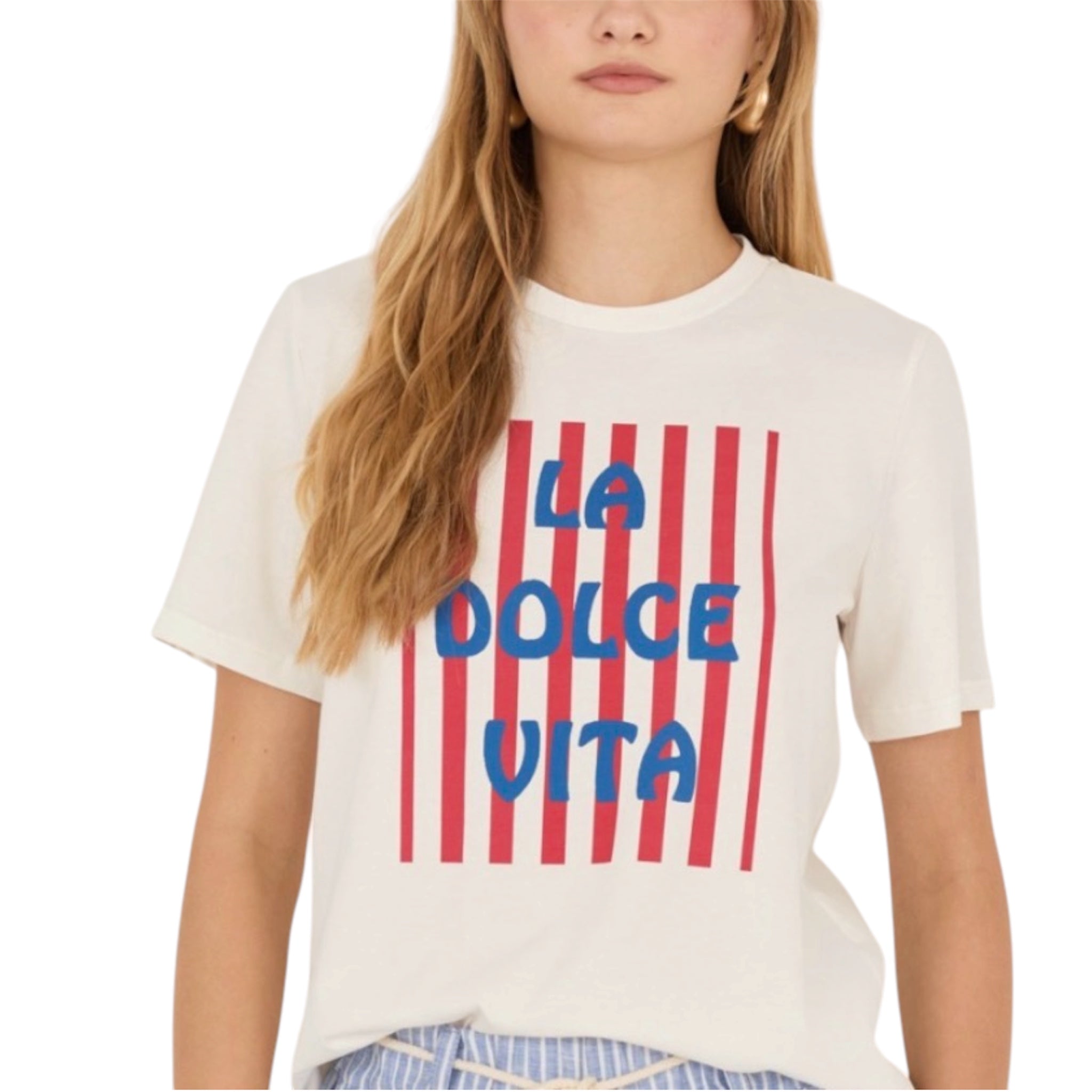 Souvenir T-shirt con stampa LA DOLCE VITA