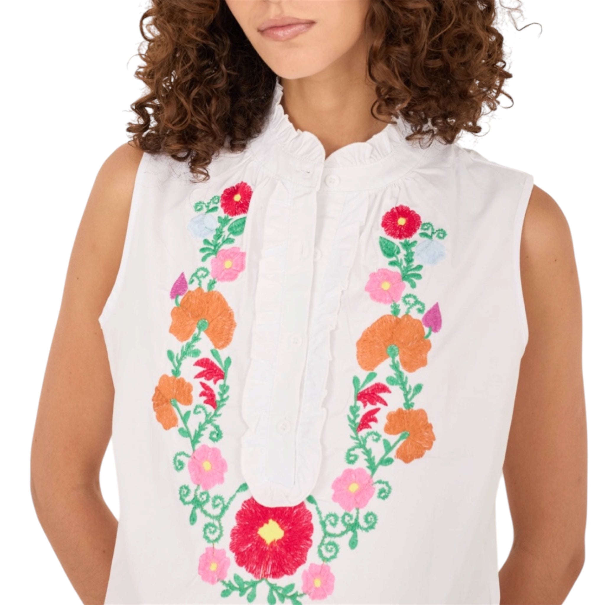 Souvenir camicia senza maniche con ricami