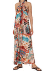 Philia Loft abito lungo fantasia multicolor