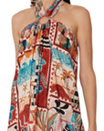 Philia Loft abito lungo fantasia multicolor