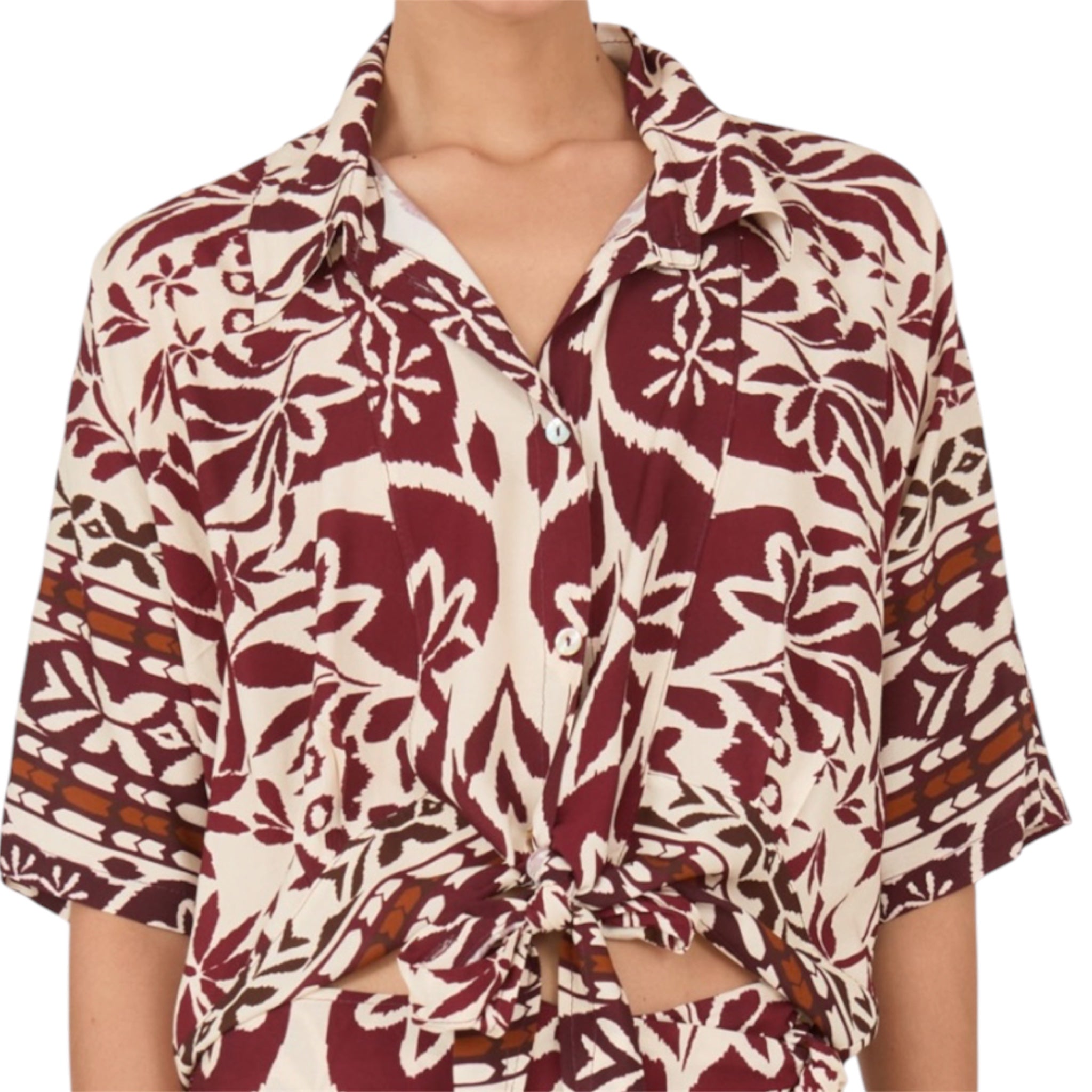 Philia Loft camicia fantasia con nodo