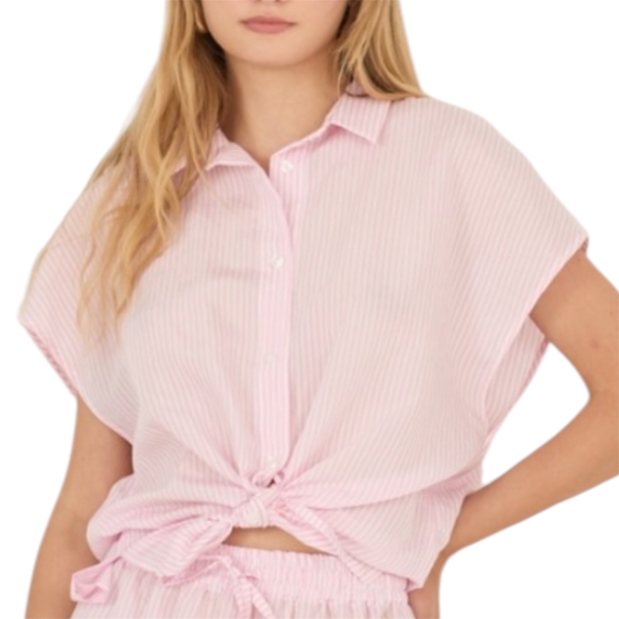 Souvenir camicia in mussola rigata