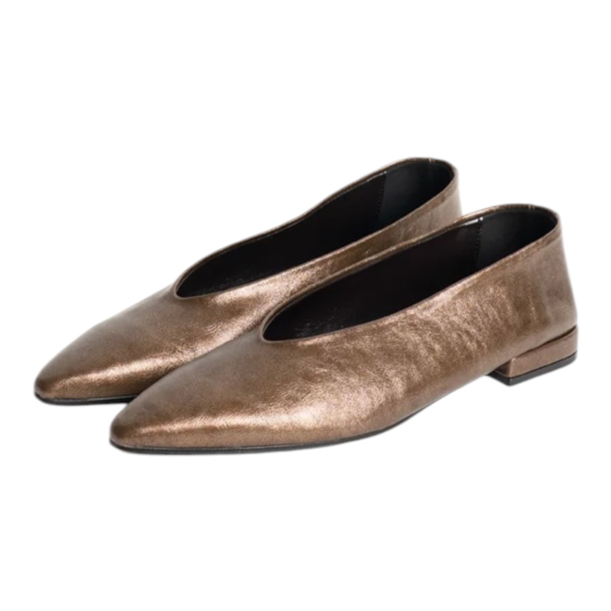 Ovye ballerina a punta laminata bronzo