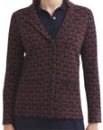 NiceThings blazer in maglia jacquard fiori