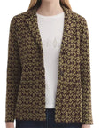NiceThings blazer in maglia jacquard fiori